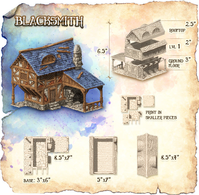 Blacksmith - City of Tarok 3D Druckmodell