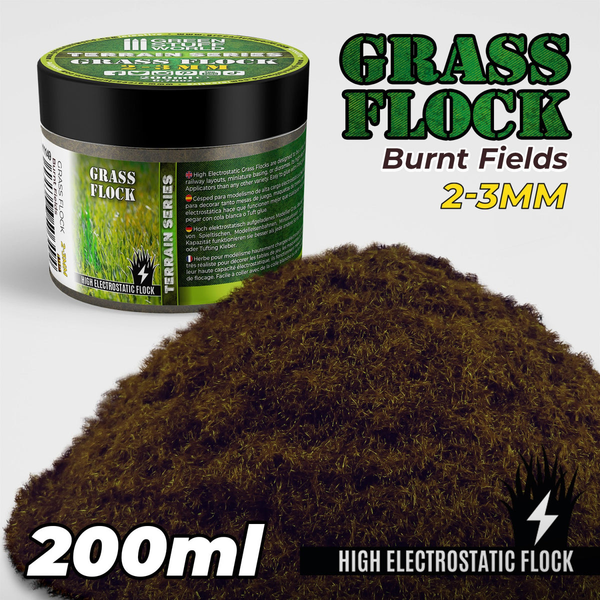 Grasfasern 2-3mm - BURNT FIELDS 200 ml