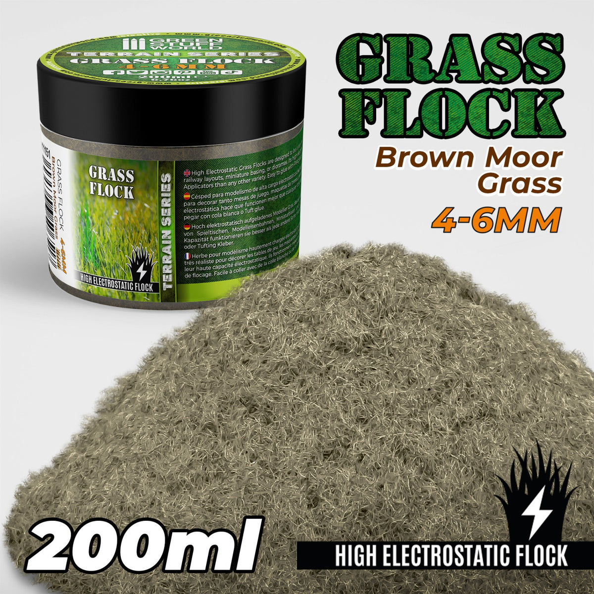 Grasfasern 4-6mm - Brown Moor Grass 200 ml
