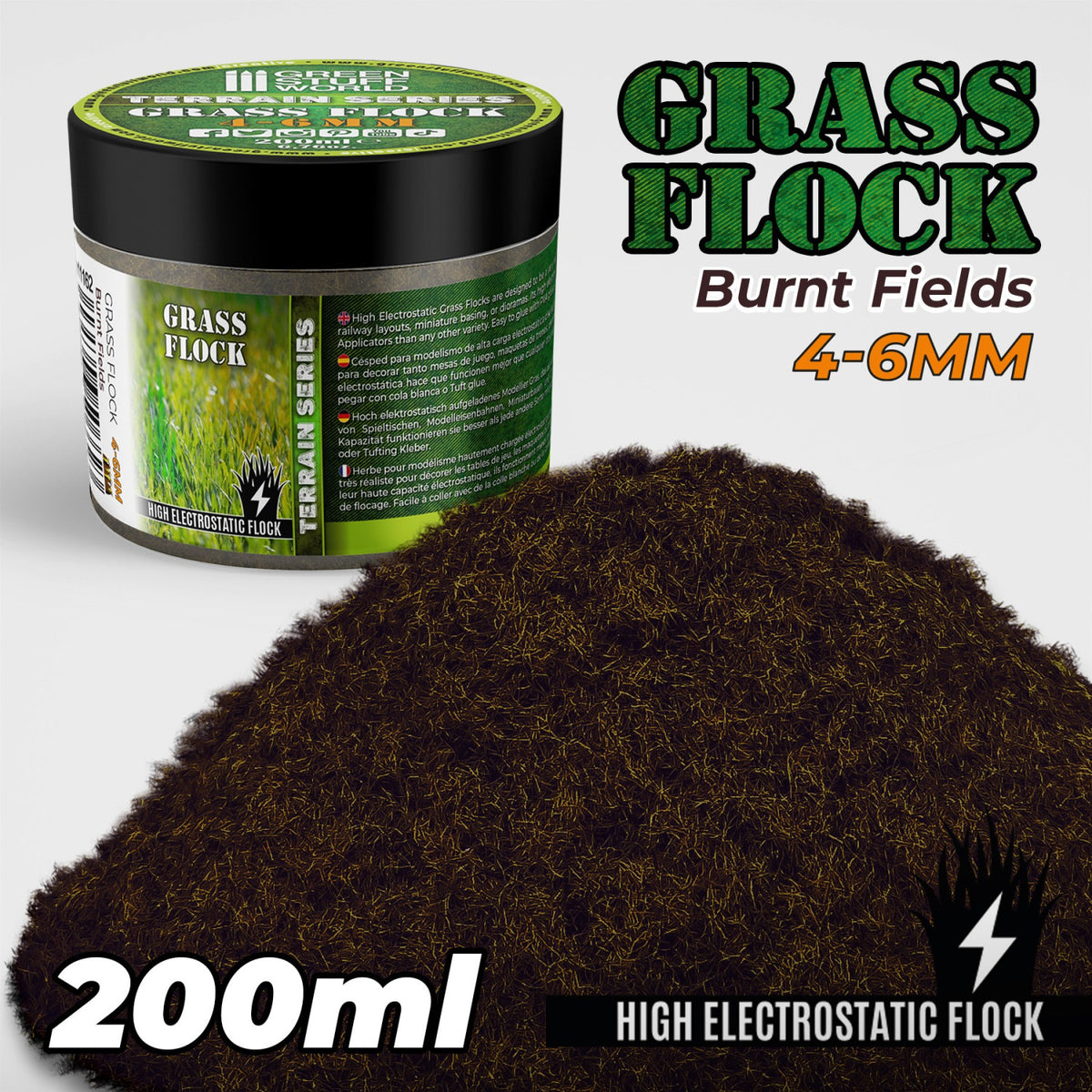Grasfasern 4-6mm - BURNT FIELDS 200 ml