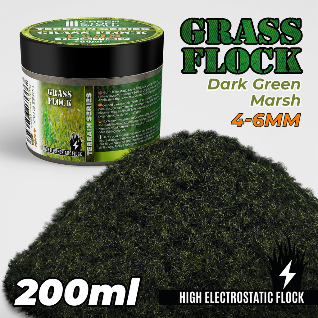 Grasfasern 4-6mm - DARK GREEN MARSH 200 ml
