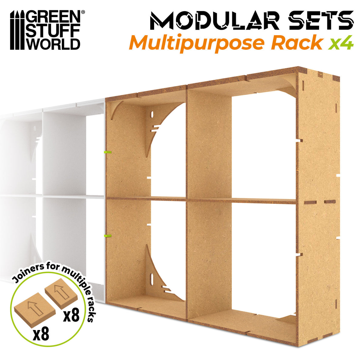 MDF-Mehrzweckregal x4
