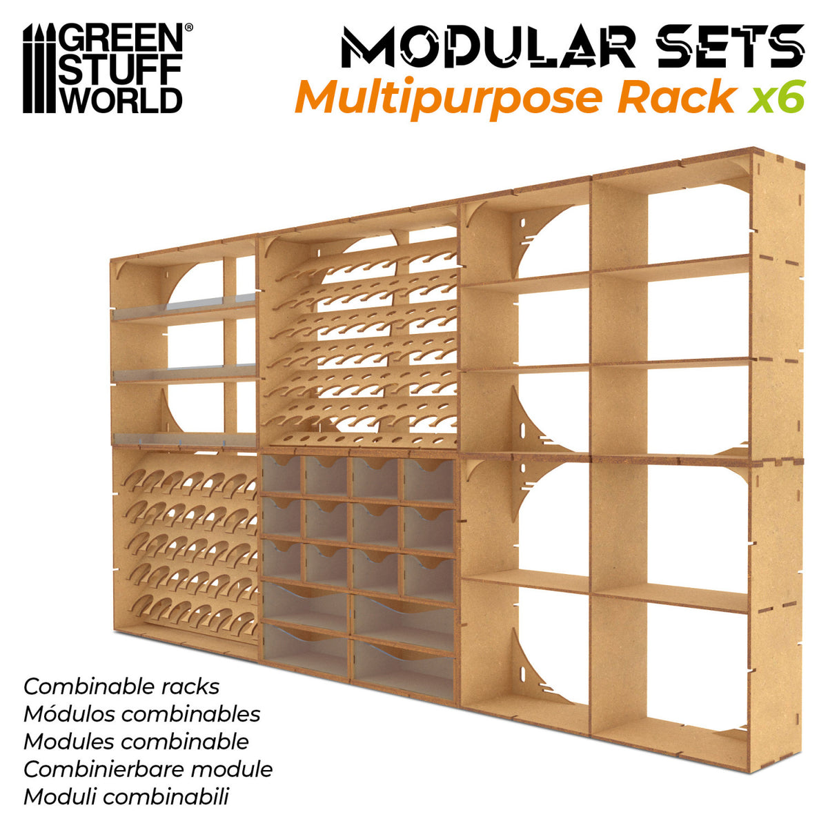 MDF-Mehrzweckregal x6