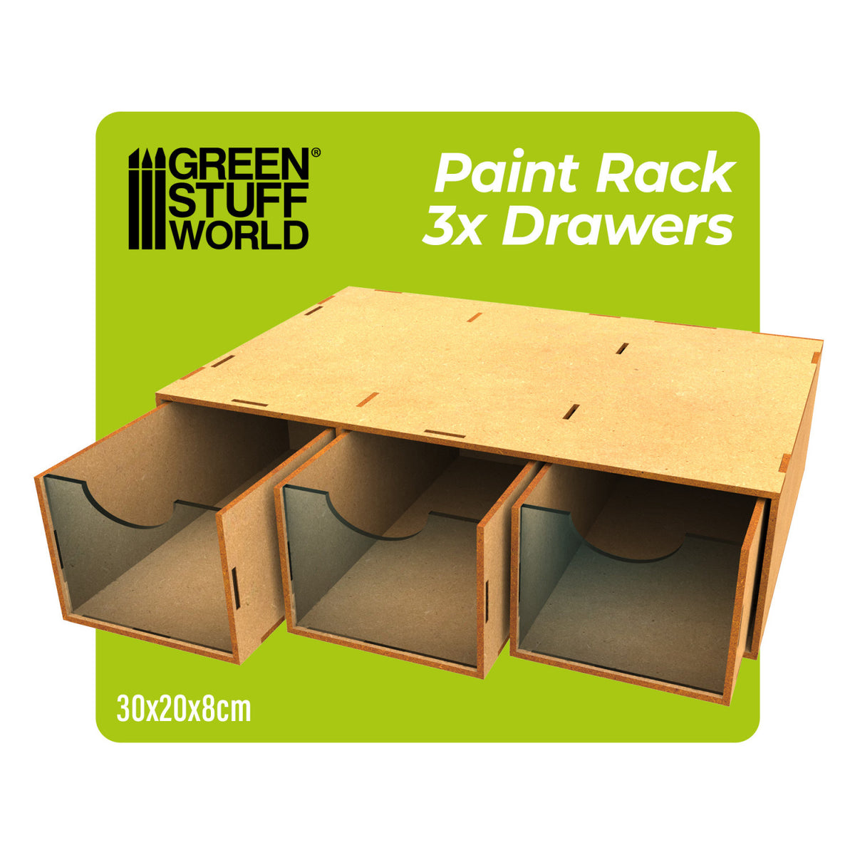Modular Set 3x Schubladen MDF