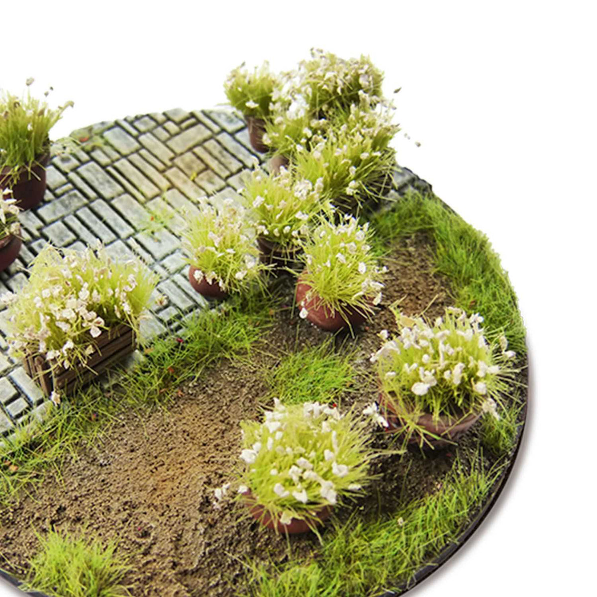 Unkrautbuschel Selbstklebend 6mm - Weiss